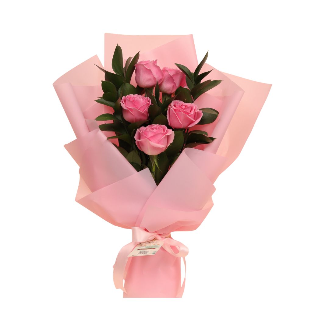 The Love Bouquet radiates elegance and gentle charm. This Waham Pink Rose bouquet features a soft, dreamy shade of blush pink — the signature hue of this unique rose variety — creating a timeless and graceful expression of affection.
A whisper of romance in every petal — crafted with care and delivered fresh across Dubai.