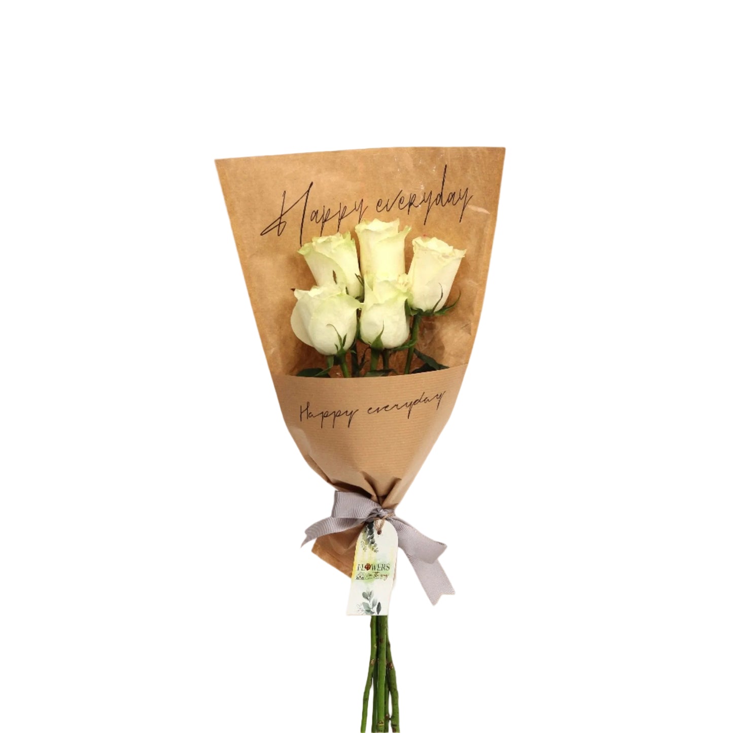 A soft and elegant bouquet combining the fragrant charm of hyacinth with the pure beauty of white roses. A graceful blend that evokes calmness and sophistication — perfect for refined gifting and serene moments.