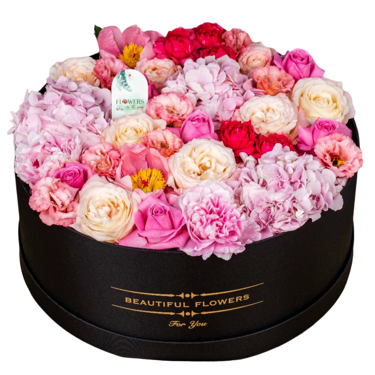 Shades of pink in perfect harmony — Royal Femininity is a luxurious flower box featuring a curated mix of premium pink-toned blooms, from soft blush to deep rose. A bouquet that radiates elegance and feminine charm, ideal for special gifts, graceful occasions, or pampering someone you love. Available with fast flower delivery in Dubai.