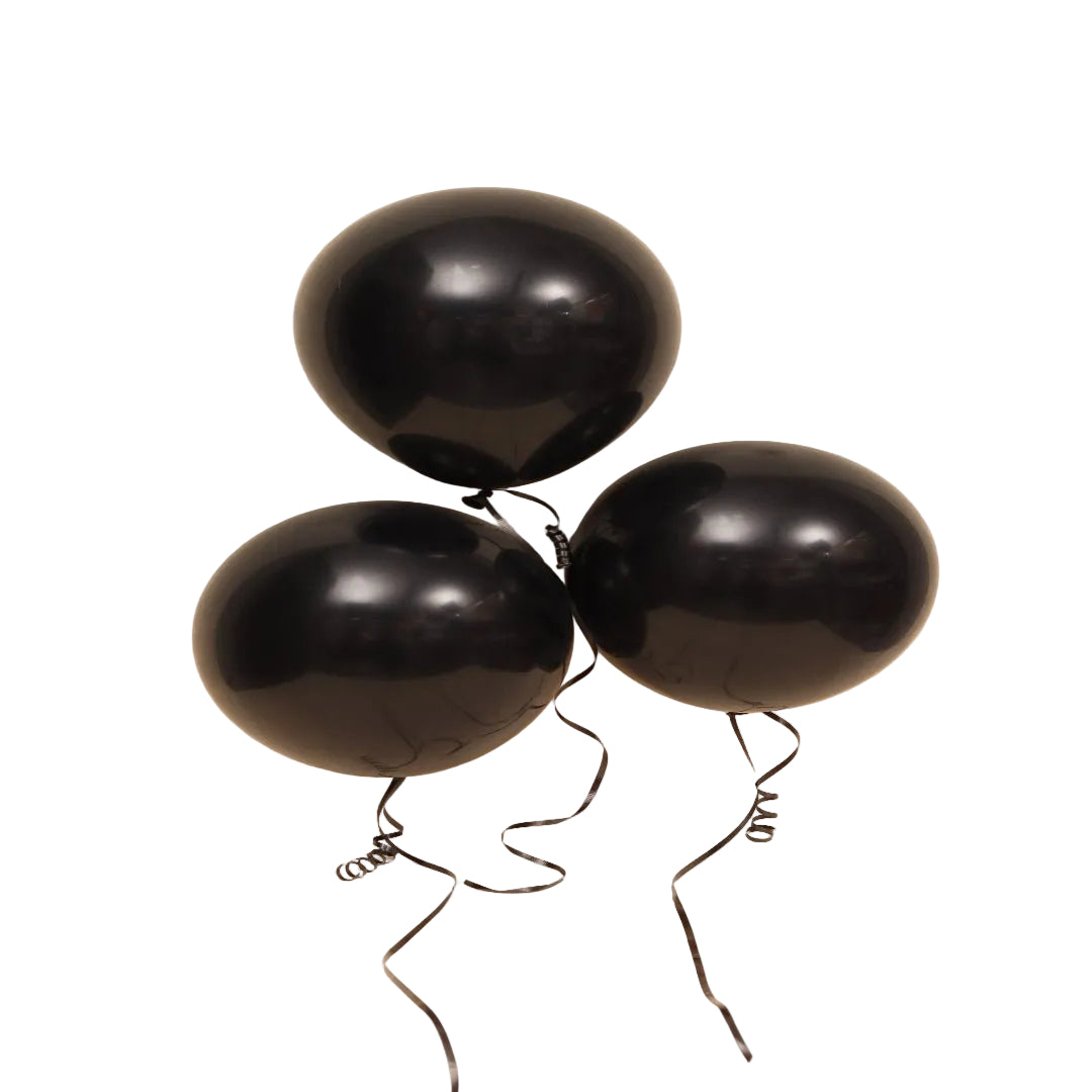 For a touch of modern sophistication, choose this sleek Black helium balloon. Bold, stylish, and perfect for upscale gifts or contemporary décor, it stays inflated for approximately four hours.
Add it to your floral arrangement or surprise setup — with same-day delivery in Dubai.