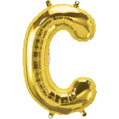 Add a golden touch to your celebration with this Gold Helium Balloon – Letter C. Perfect for initials, names, birthdays, or event styling. Glossy finish, approx. 1 meter in size, and available with fast balloon delivery in Dubai.