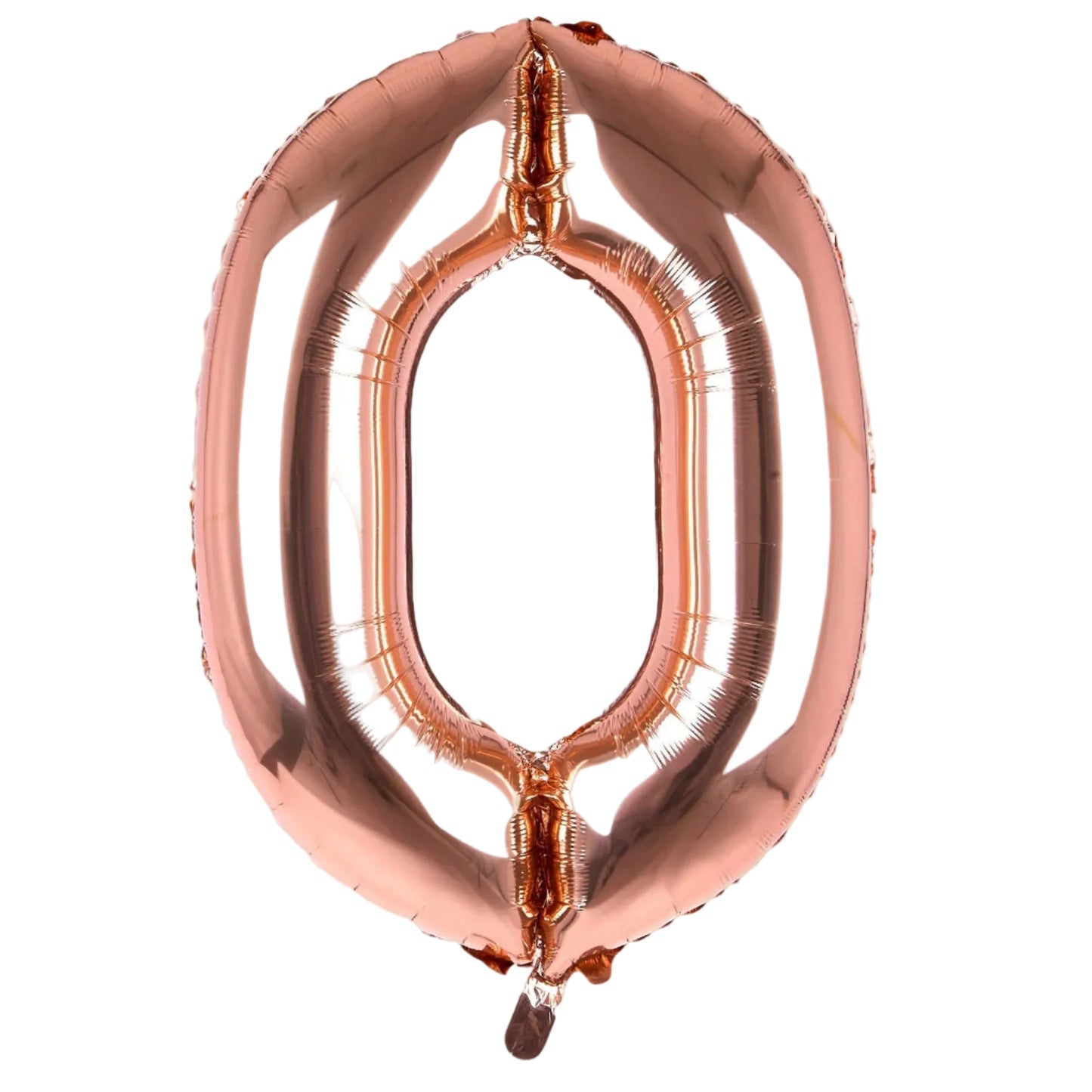 A glossy and elegant helium balloon shaped as the number 0 in beautiful rose gold — perfect for birthdays, special milestones, or combining with other numbers to create custom ages or dates. Large size (approx. 1 meter) and available with fast balloon delivery in Dubai.