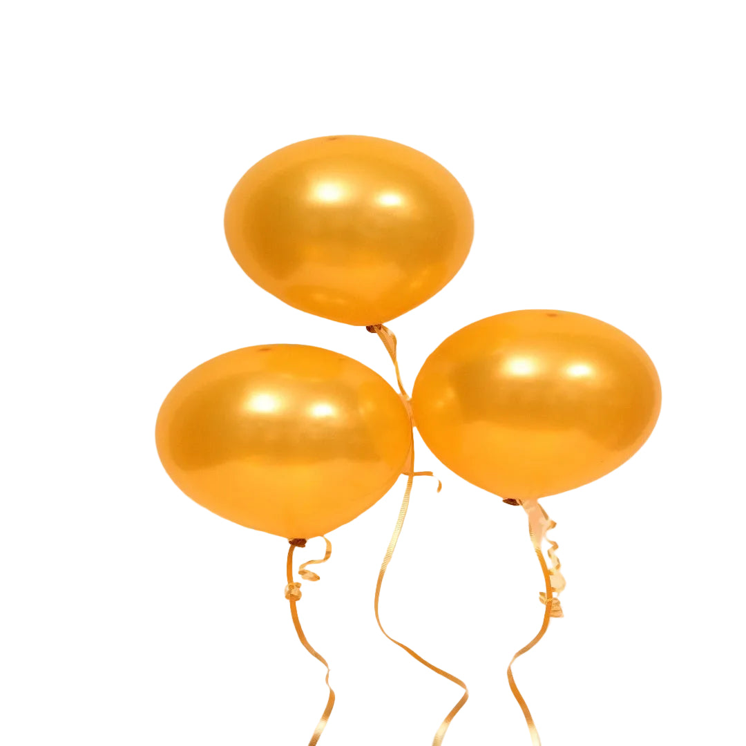 Go for gold with this dazzling Gold helium balloon — a classic choice for any celebration.
Designed to stay inflated for approximately four hours, it’s the perfect accent for joyful moments and stylish surprises.
Ideal for pairing with flower arrangements or luxury gifts — available with fast Dubai delivery.