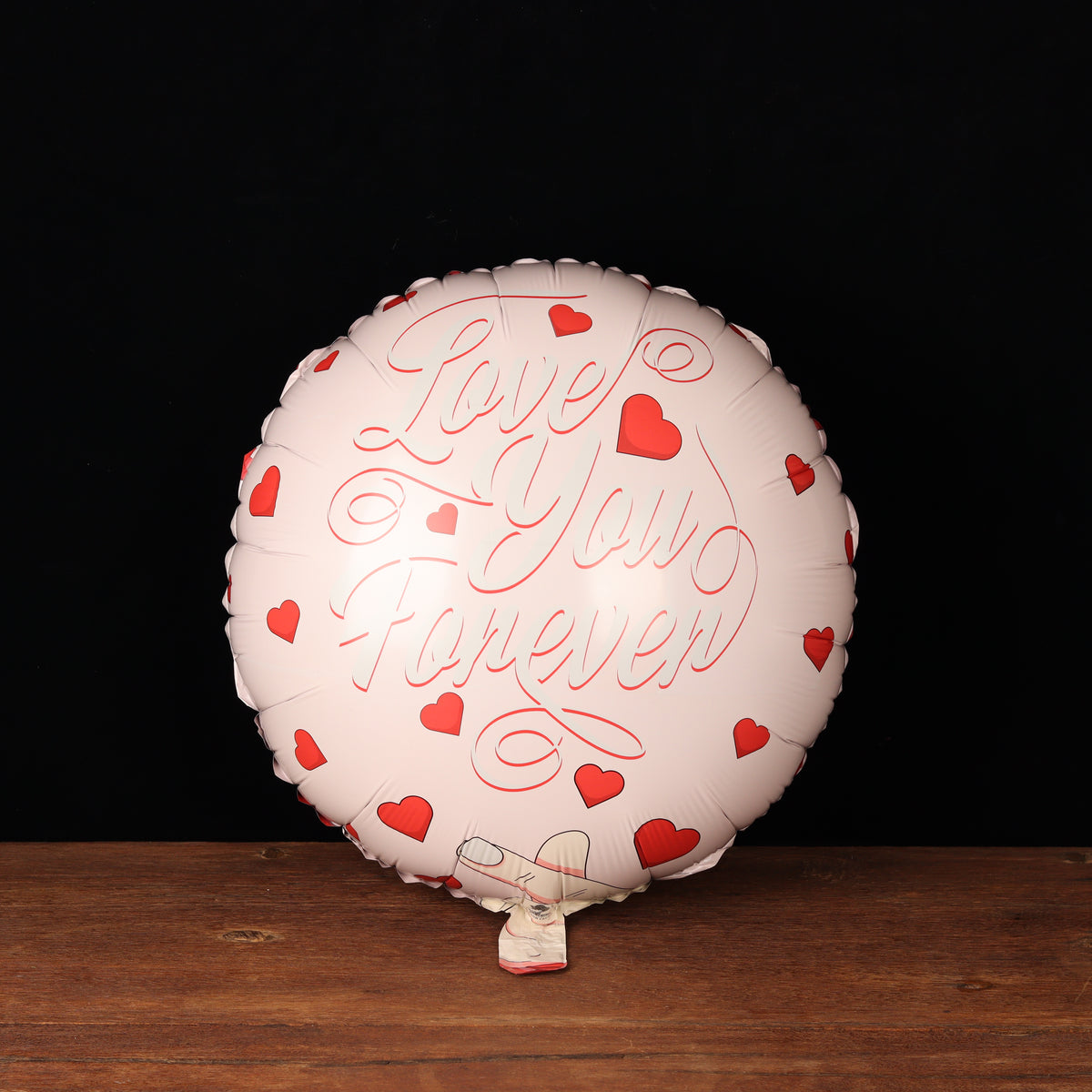Forever Love Celebration Balloon – foil balloon with calligraphy and red hearts, Valentine's Day flower delivery Dubai