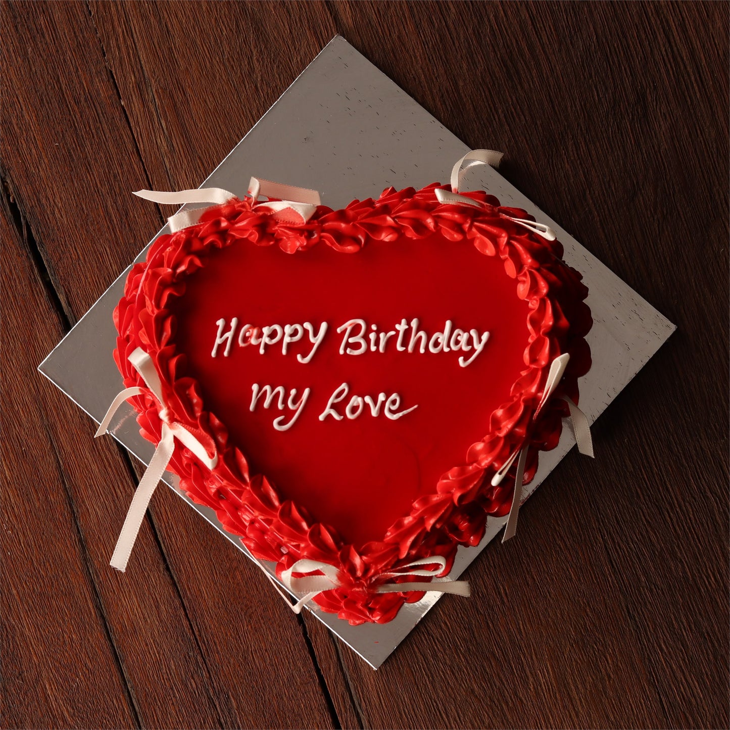 Happy Birthday My Love Heart Cake - alternate view