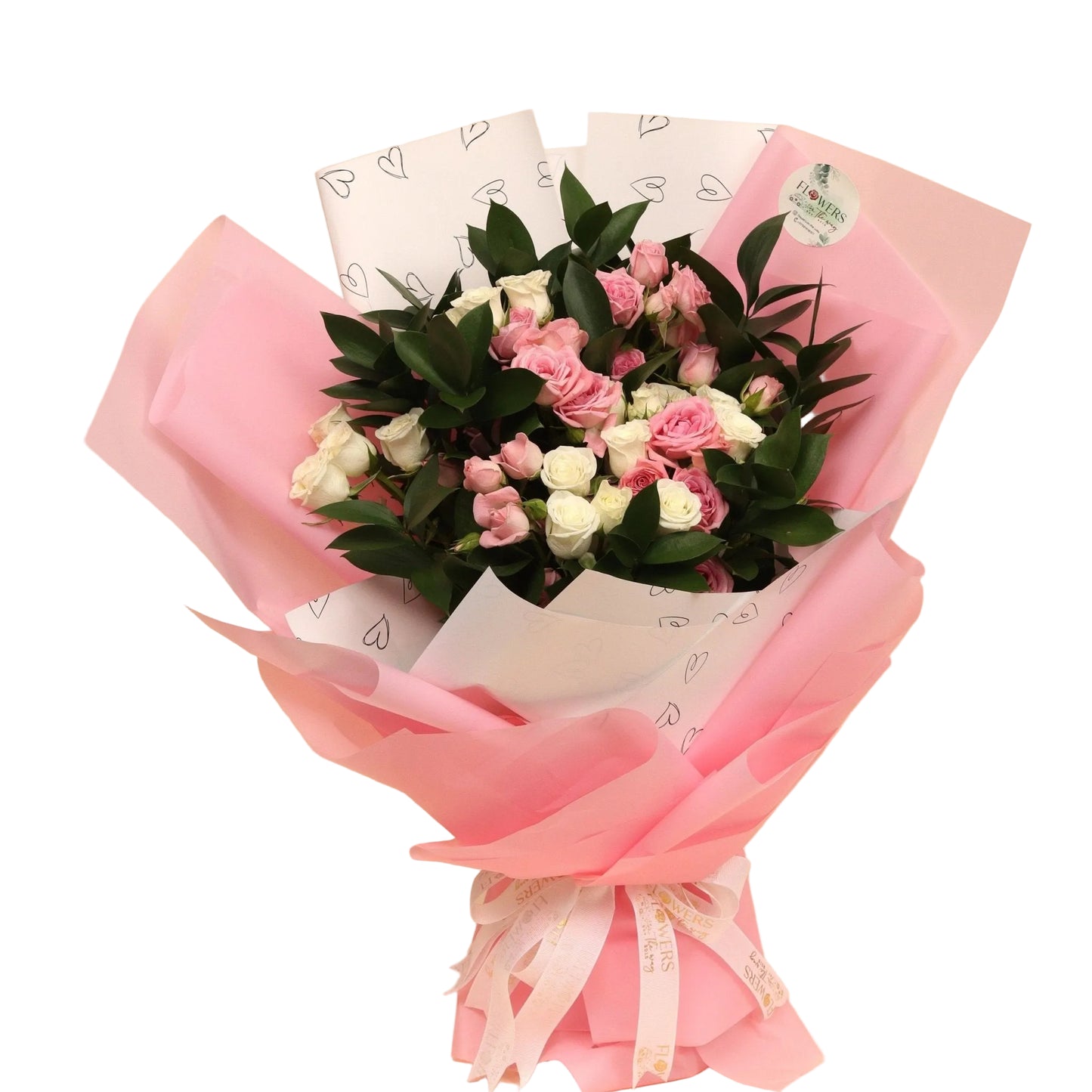 The Garden of Love is a graceful blend of softness, charm, and delicate beauty. This mixed white and pink spray rose bouquet features clusters of petite blooms, offering layers of gentle color and texture — perfect for expressing affection with elegance.
Soft, romantic, and full of grace — freshly arranged and delivered across Dubai.