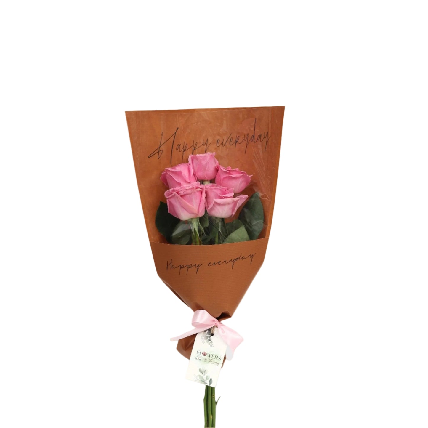 A delicate bouquet of 5 blossoms combining the fragrant beauty of hyacinths with the soft elegance of pink roses. A graceful arrangement that radiates femininity and calm — perfect for thoughtful gifting and serene celebrations.