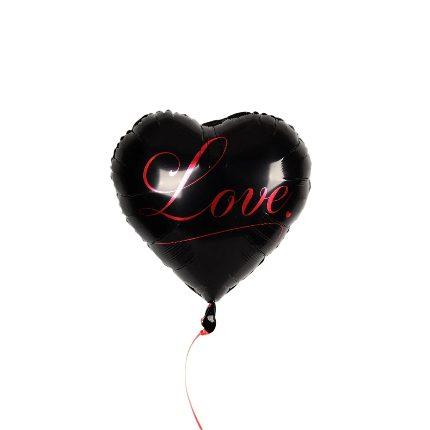 A bold and stylish black heart-shaped helium balloon — perfect for unconventional surprises and modern celebrations. Adds a touch of mystery and elegance when paired with luxurious flowers or curated gifts