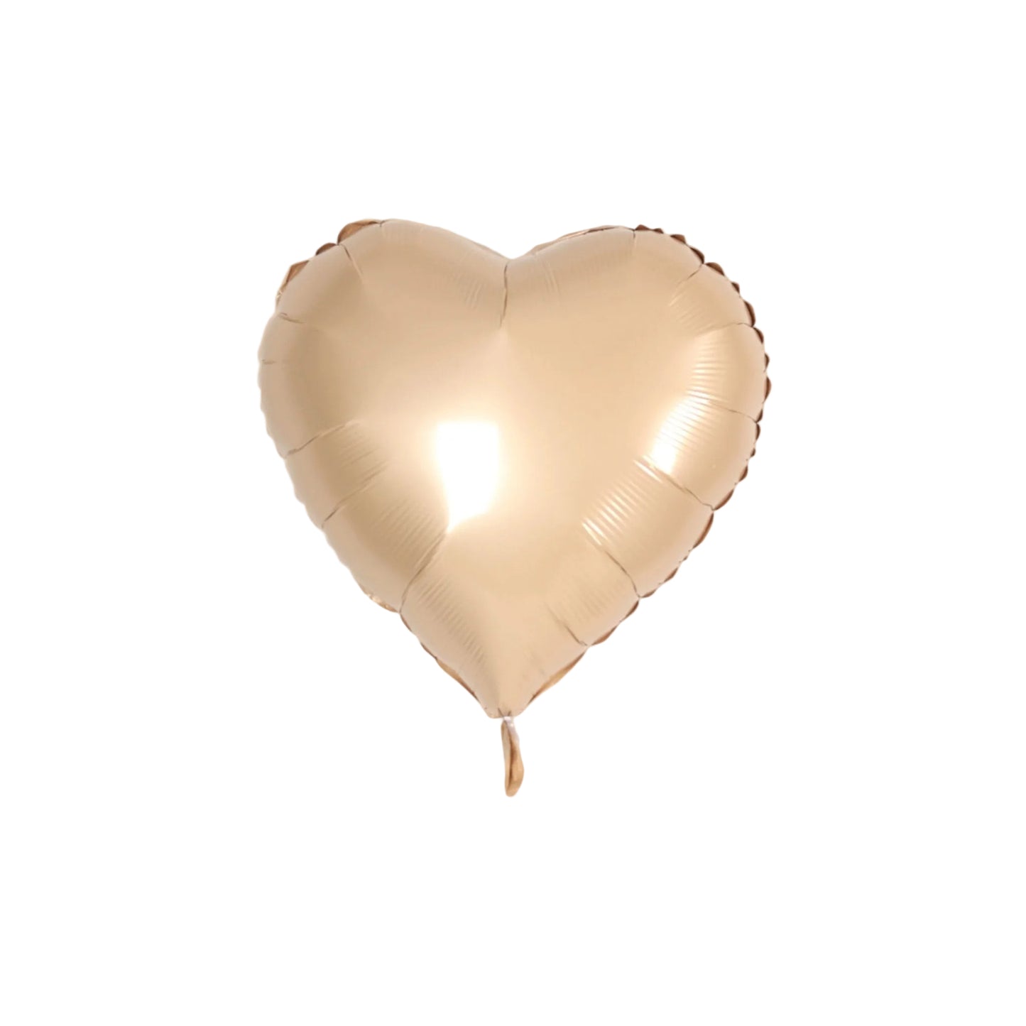 A helium heart-shaped balloon in a soft beige tone, offering a neutral and elegant touch perfect for all occasions. Pairs beautifully with flower arrangements and premium gifts — a subtle yet meaningful way to express love and appreciation.