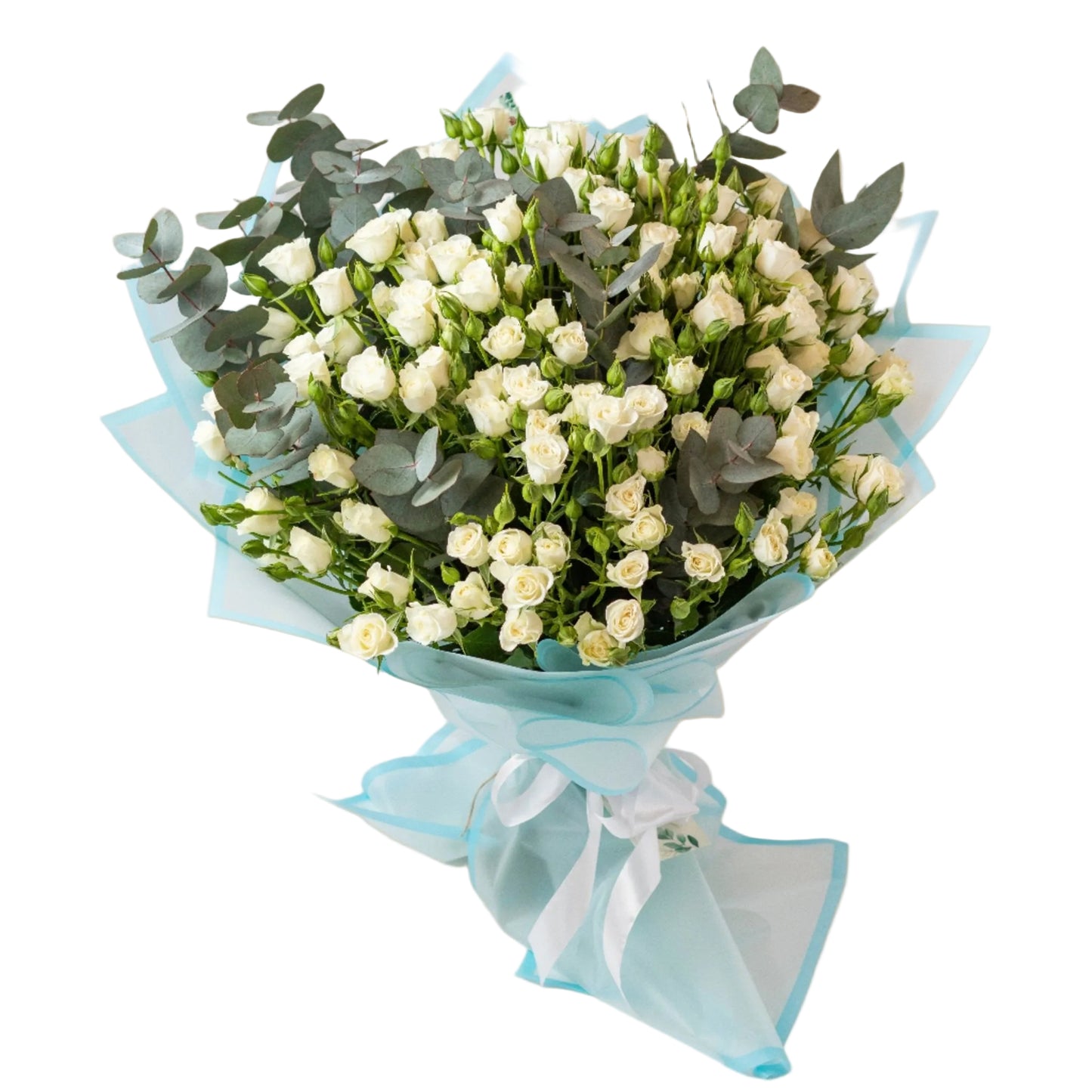 A symbol of purity and grace — Pure Bloom is a bouquet of elegant white roses, carefully arranged to reflect peace, sincerity, and refined beauty. A timeless floral gift perfect for congratulations, gratitude, or calm, heartfelt gestures. Available with same-day flower delivery in Dubai.