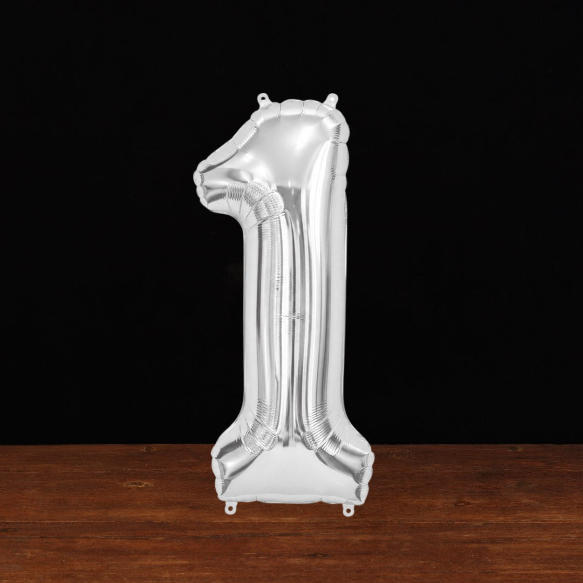 Silver Number 1 Balloon