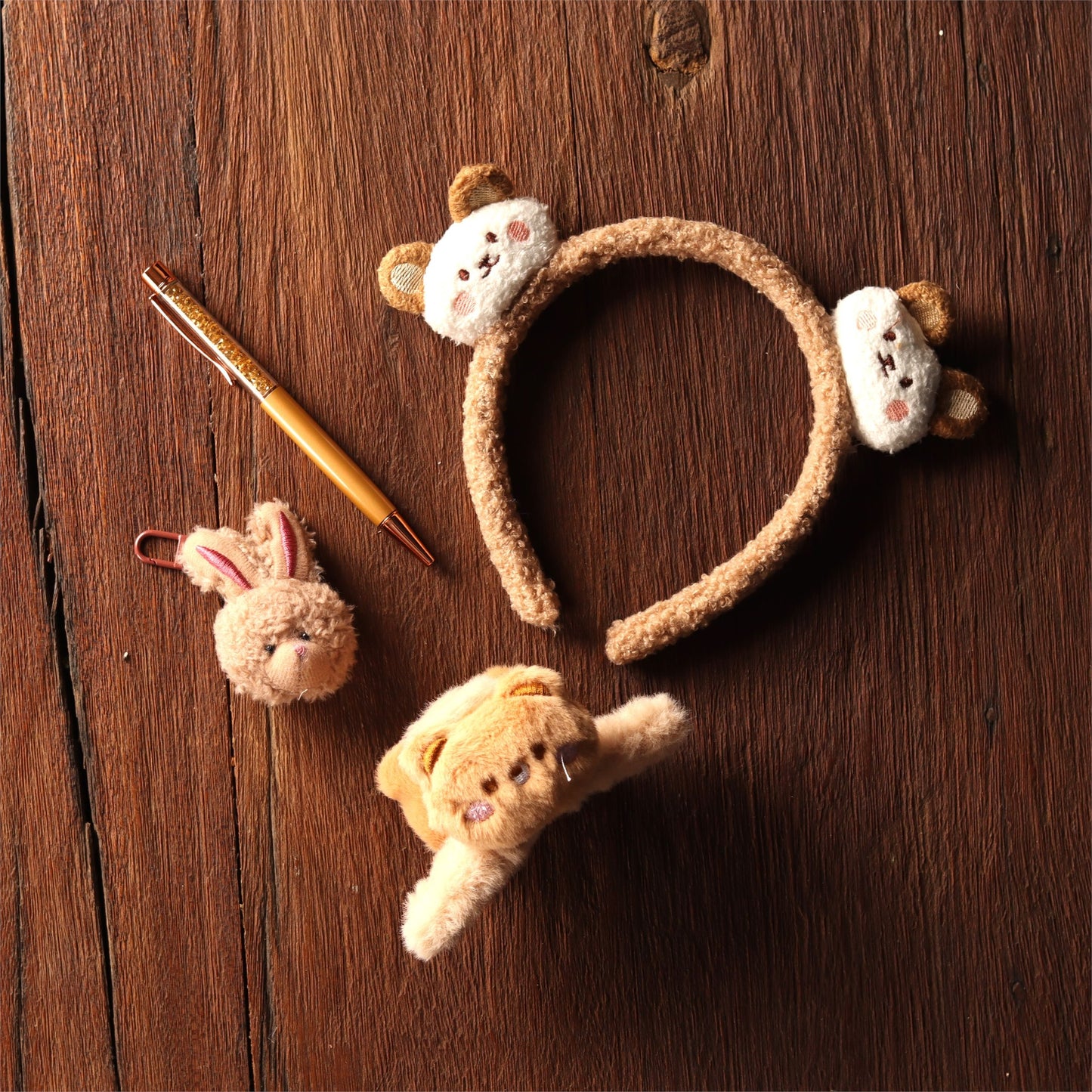 Teddy Hair Accessory Set