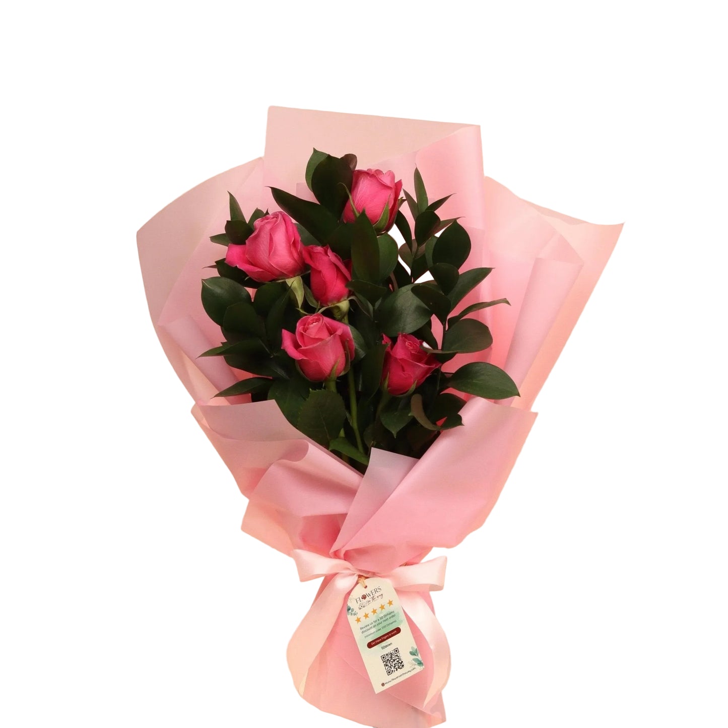 Hope Blossom dazzles with bold beauty and vibrant emotion. This elegant Fuchsia Rose bouquet, with its deep pink hue, symbolizes confidence, appreciation, and heartfelt affection — making it a powerful floral statement.
Celebrate bold feelings with radiant fuchsia roses — hand-delivered with care across Dubai.