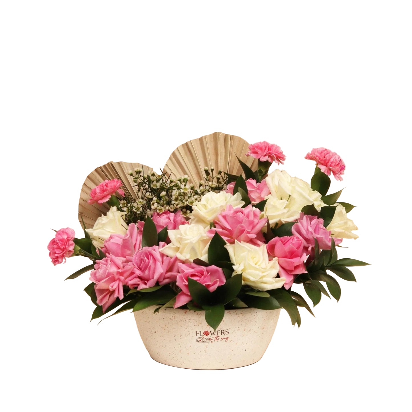 The Floral Whisper is a perfect blend of passion and purity. Featuring velvety red roses paired with delicate gypsophila, this timeless arrangement speaks of deep love and sincere devotion — a classic gift that makes every gesture unforgettable.
Crafted to impress, and ready to deliver beauty to your doorstep – only in Dubai.