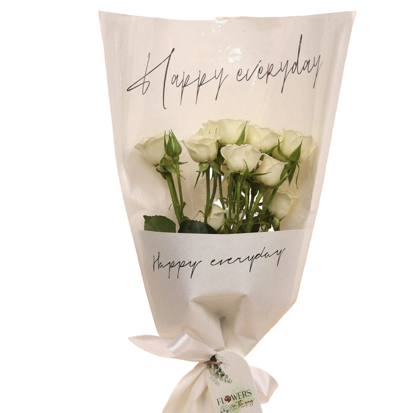 First Love Flowers is a trio of white spray roses, with tiny blossoms clustered like delicate pearls. This arrangement radiates softness and serenity, symbolizing peace, purity, and heartfelt sincerity — a gentle gesture for meaningful occasions.
Elegantly arranged and delivered fresh across Dubai.