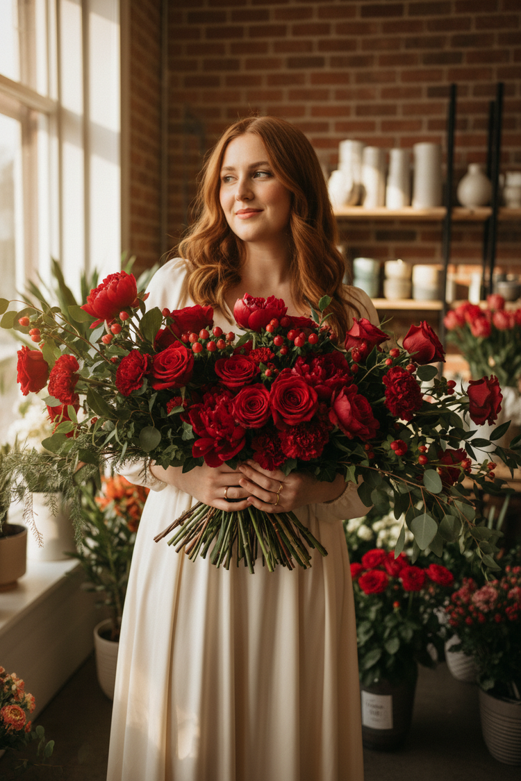 بوكيه ورد فاخر بتنسيق أنيق وألوان ملكية 💎🌹 | Luxury flower bouquet with elegant arrangement and royal colors