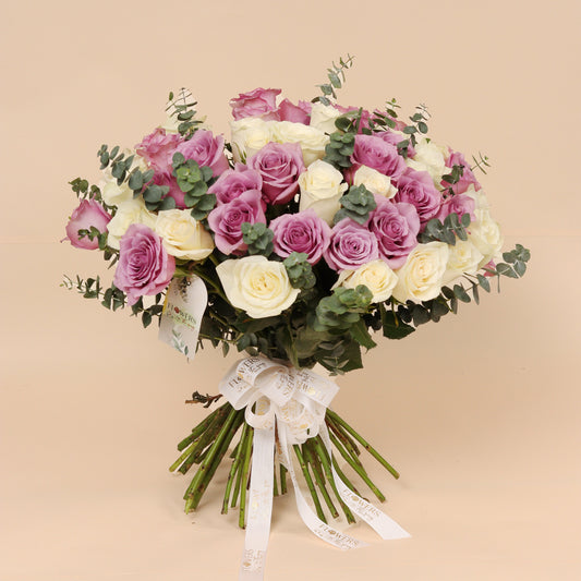 هدوء بنفسجي | Purple Calm – 50 Roses