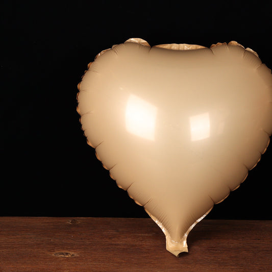 Champagne gold heart-shaped foil balloon