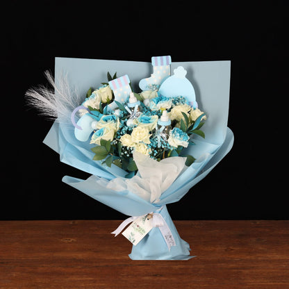 Baby Boy Blue Bouquet