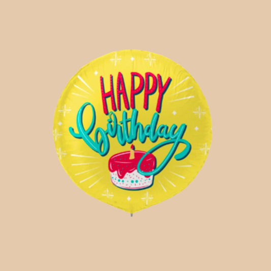 بهجة العيد | Happy Birthday Yellow Balloon - Flowers On The Way
