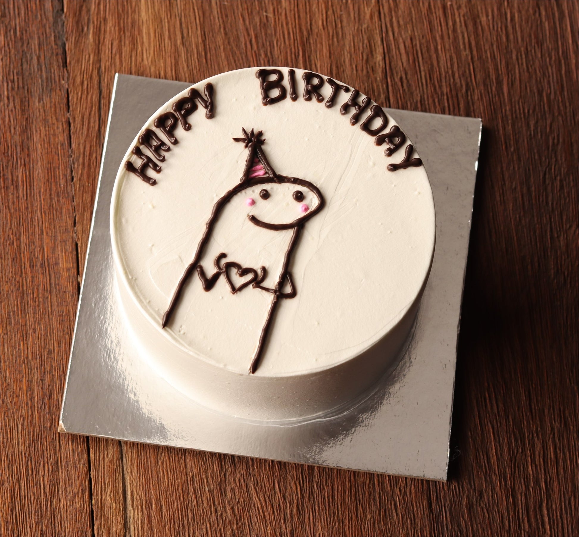 Birthday Smile Cream Cake