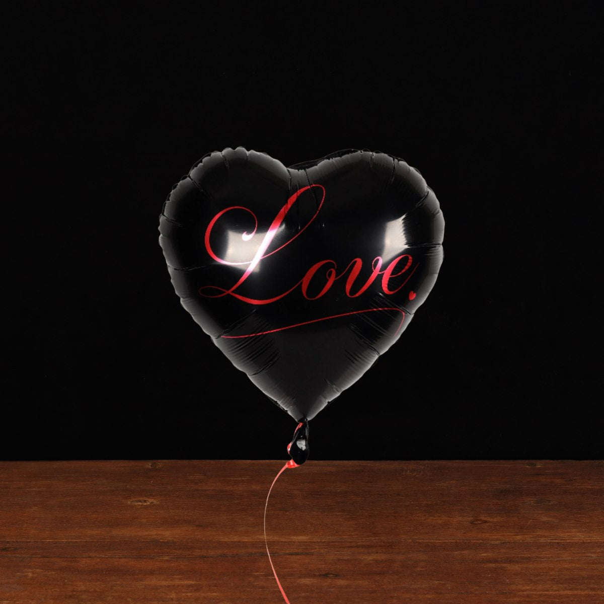 Black Love Heart Balloon