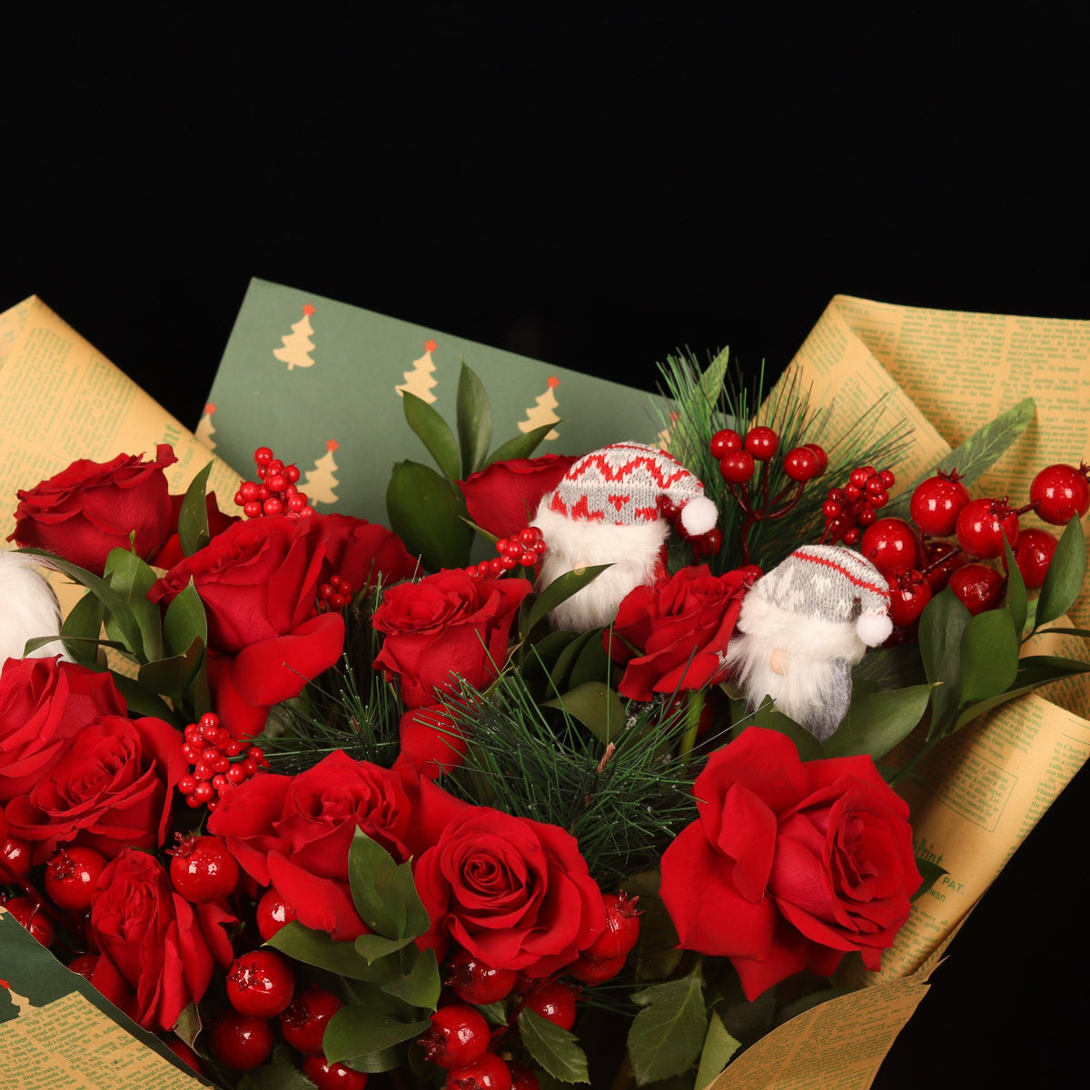 Chronicle Rose Bouquet - alternate view, Christmas flowers delivery Dubai