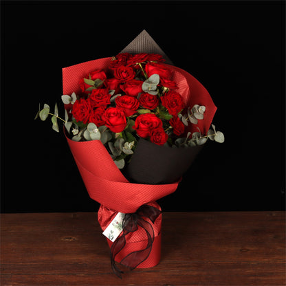 Crimson Velvet Bouquet