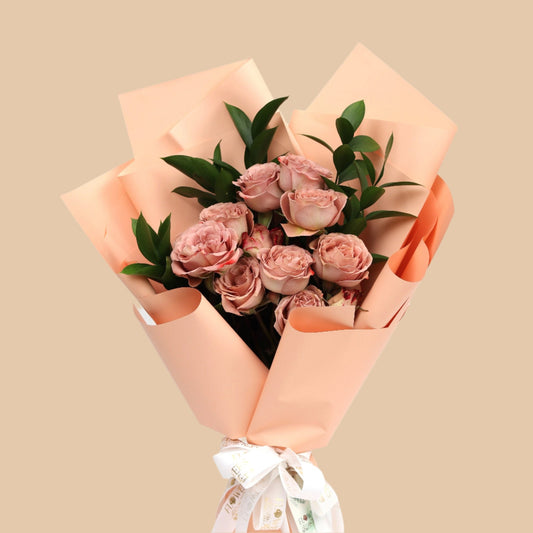 "دفء القهوة" "Coffee Warmth Bouquet" - Flowers On The Way