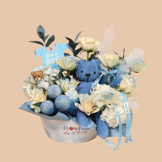 دفء الوليد | Newborn Warmth – Baby Boy - Flowers On The Way