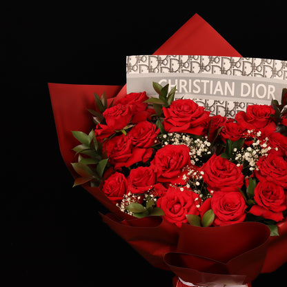 Couture Romance Bouquet – alternate view, Valentine's Day flower delivery Dubai