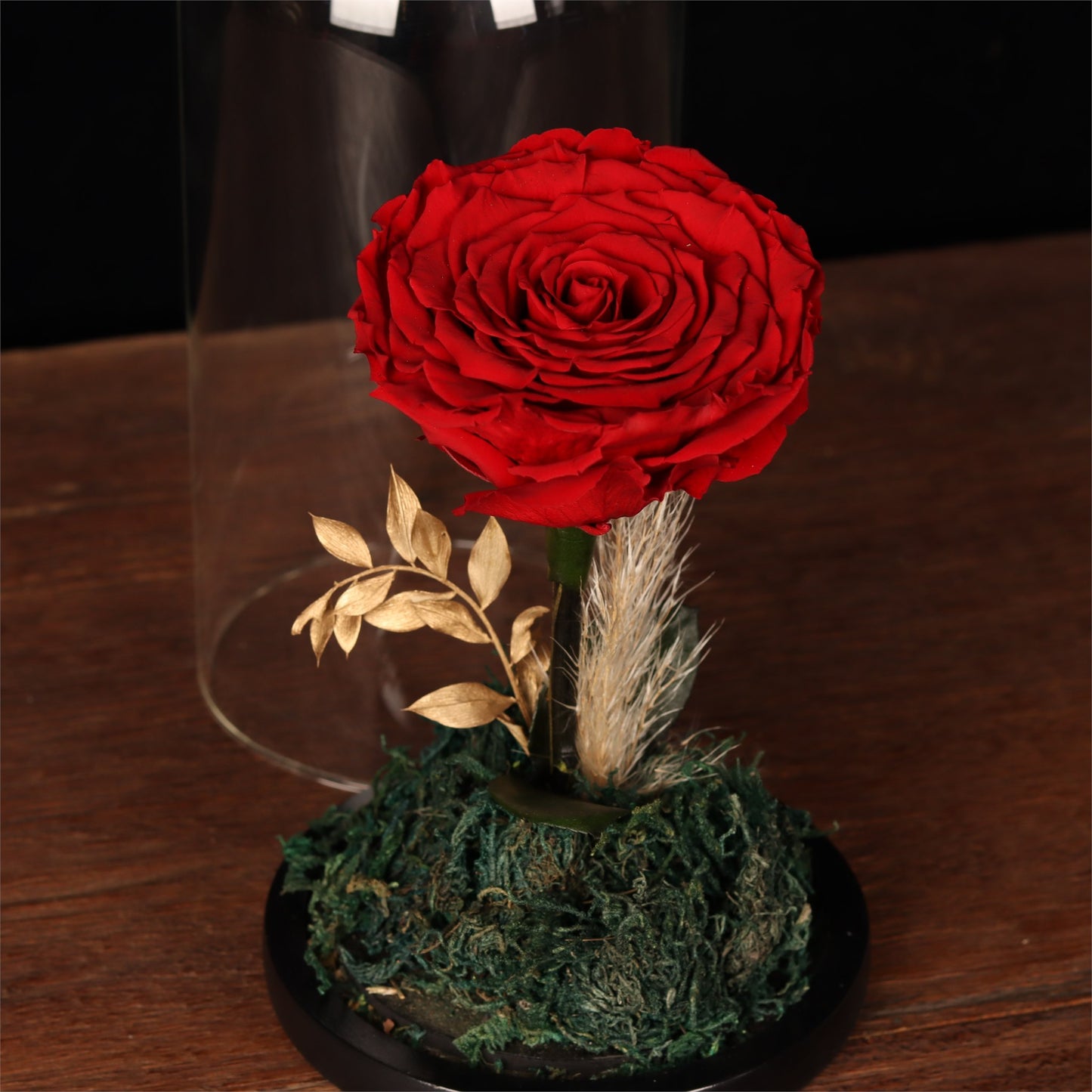 Eternal Rose Glass Dome - alternate view