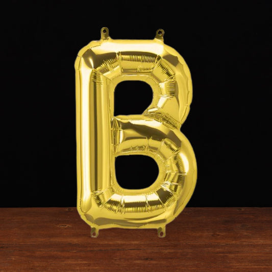 Gold Letter B Balloon