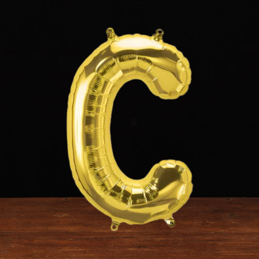 Gold Letter C Balloon