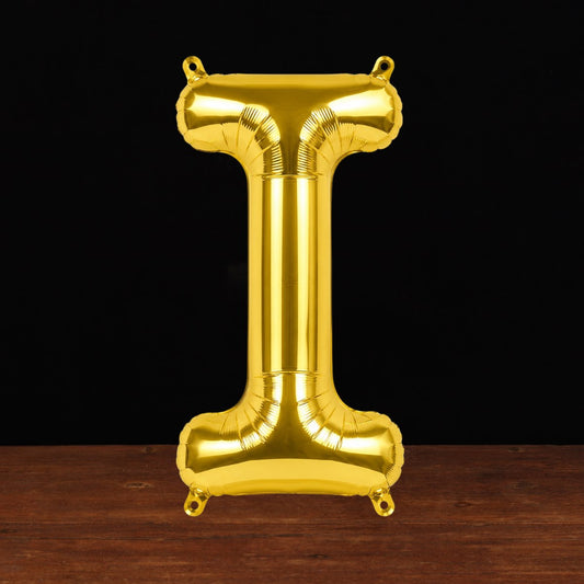 Gold Letter I Balloon