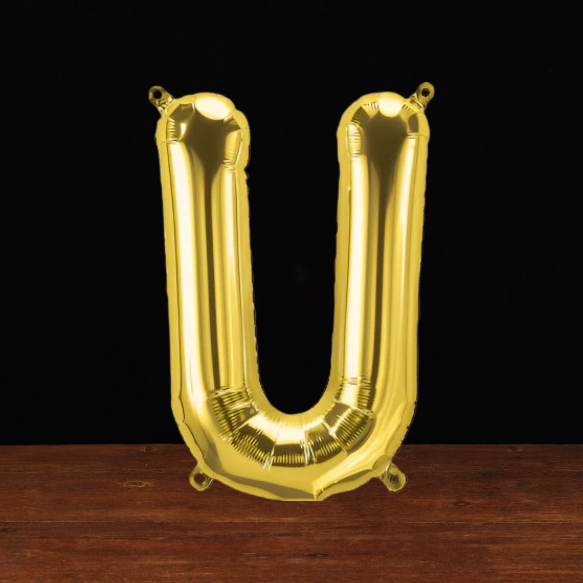 Gold Letter U Balloon