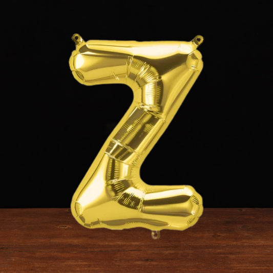 Gold Letter Z Balloon