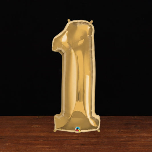 Gold Number 1 Balloon