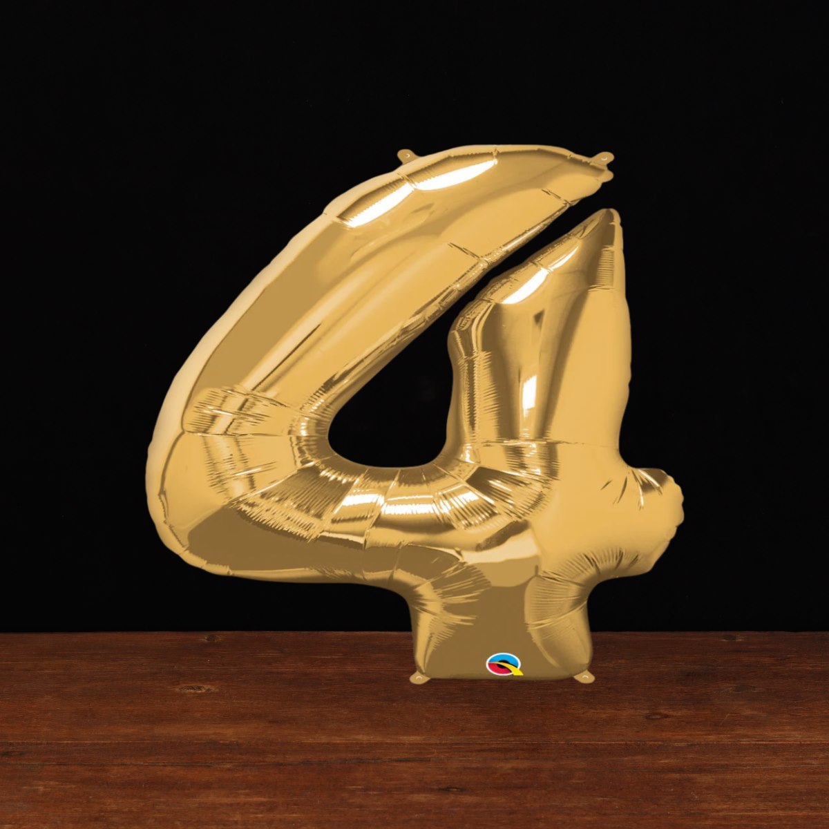 Gold Number 4 Balloon