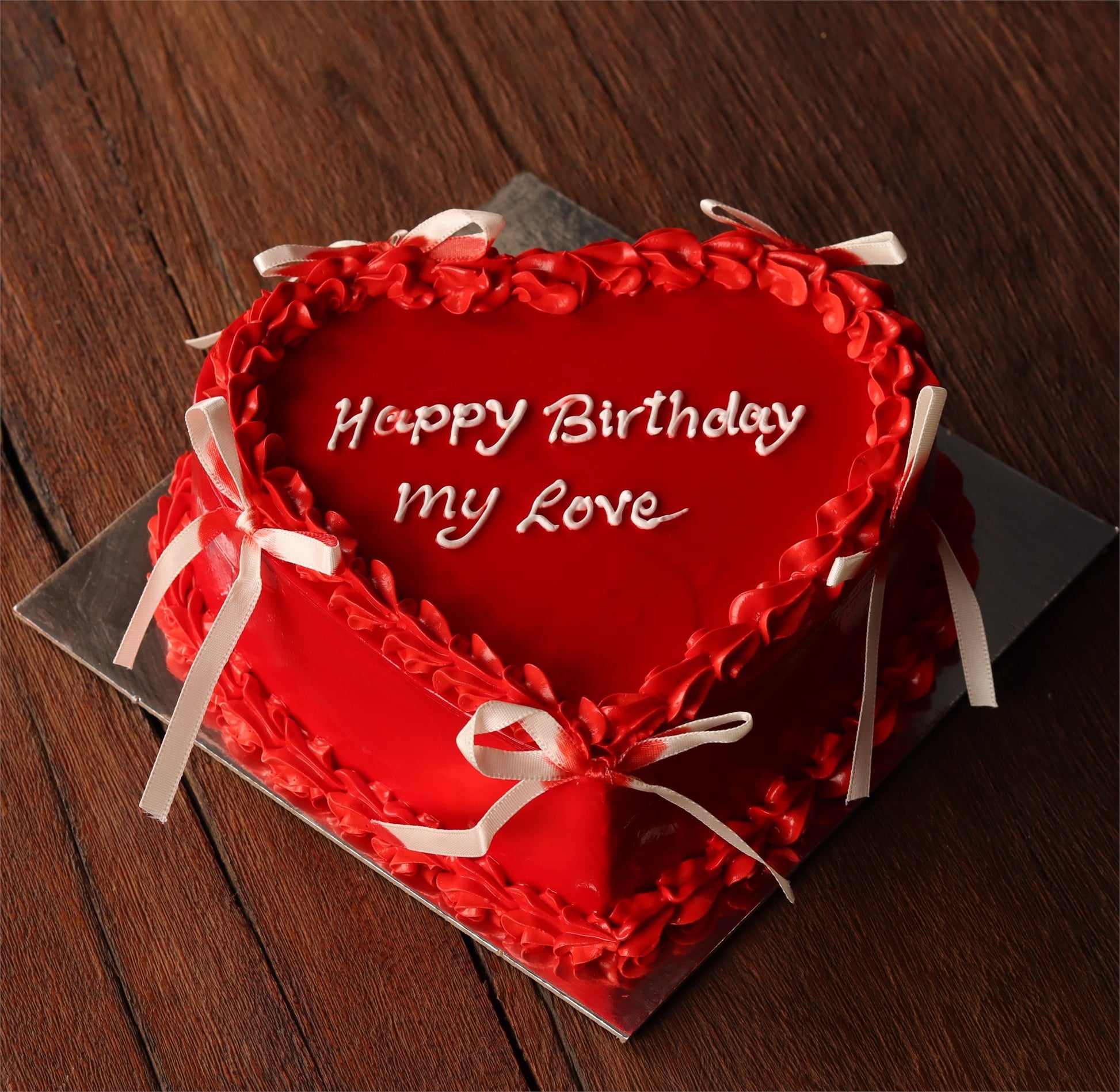 Happy Birthday My Love Heart Cake