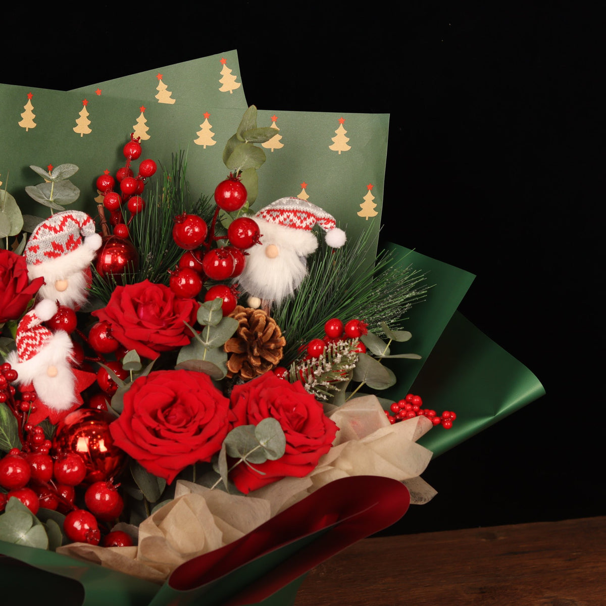 Holiday Cheer Bouquet - alternate view, Christmas flowers delivery Dubai