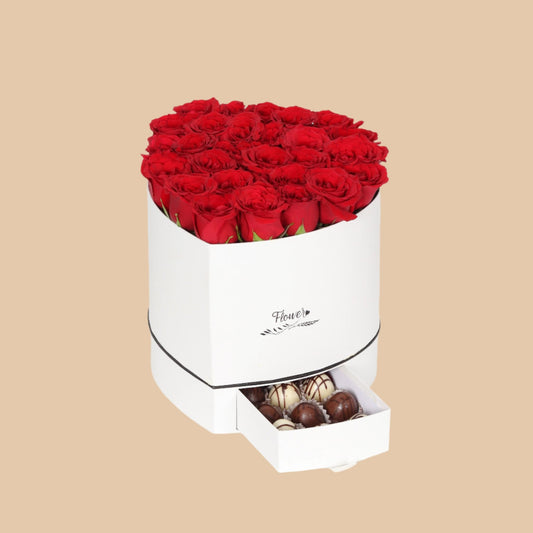 قلب المودة | Tender Heart Box - Flowers On The Way