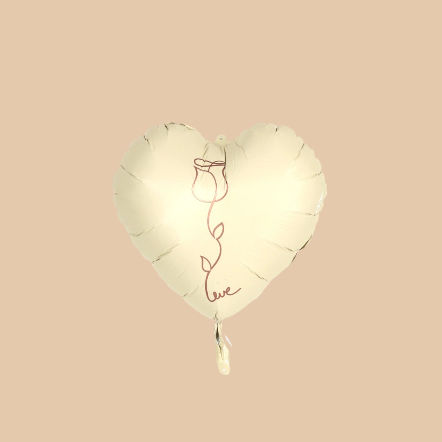 قلب النقاء | White Heart Balloon - Flowers On The Way