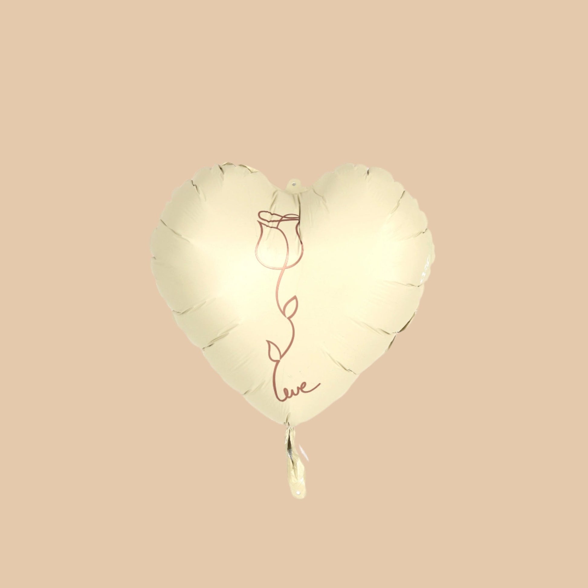 قلب النقاء | White Heart Balloon - Flowers On The Way