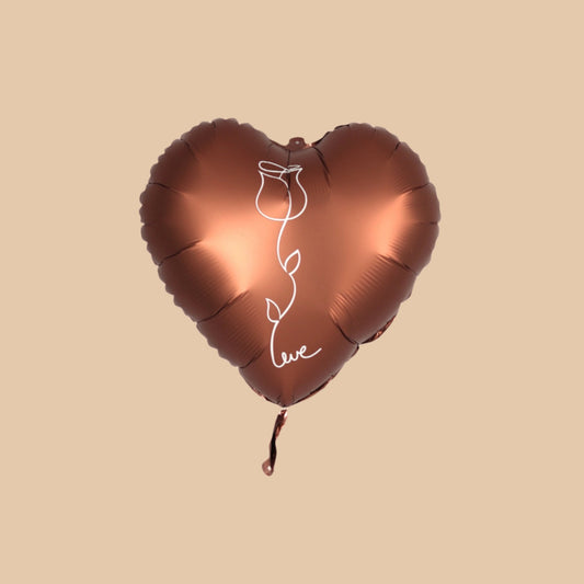 قلب الشوكولا | Chocolate Heart Balloon - Flowers On The Way