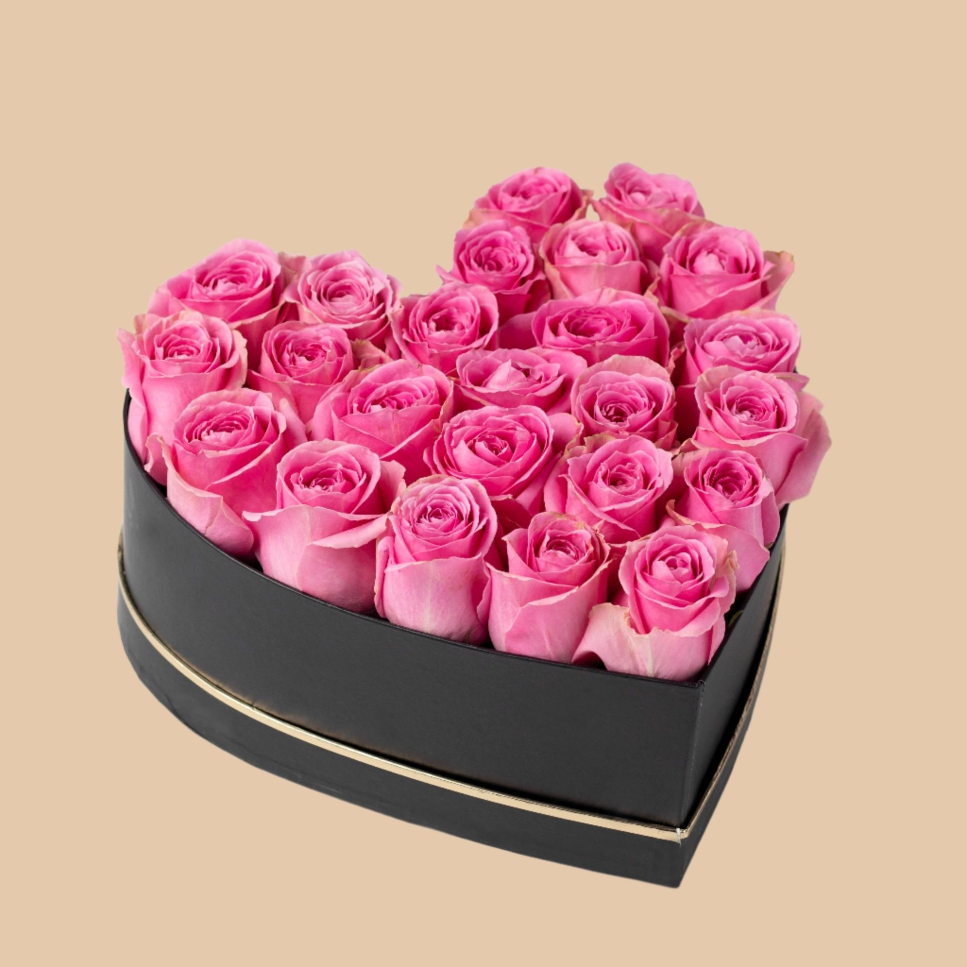 قلب وردي | Pink Heart Box - Flowers On The Way