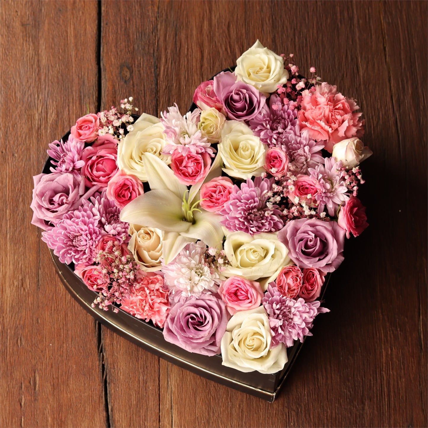 Lilac Heart Bloom Box
