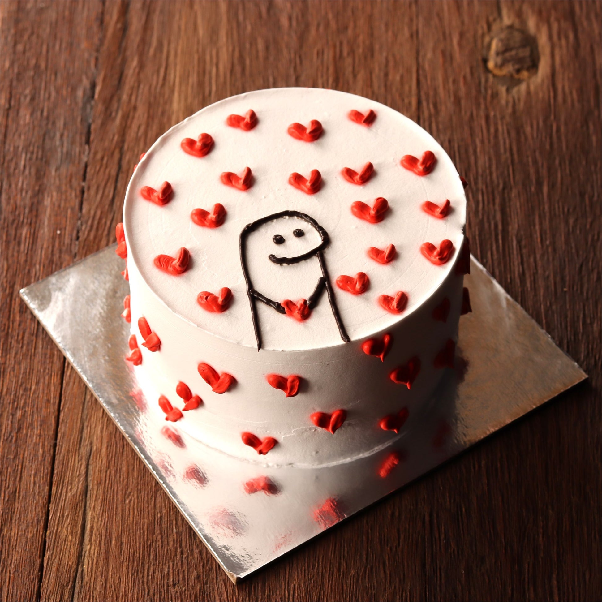 Little Hearts Vanilla Cake