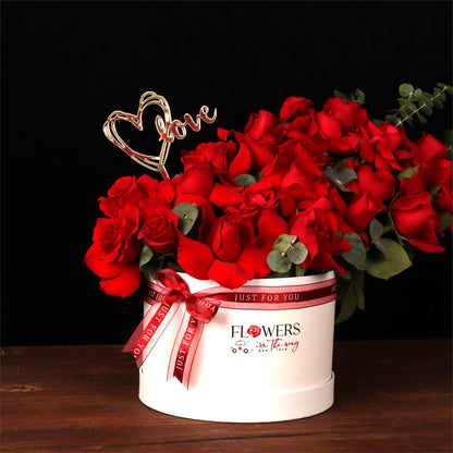 Love Script Rose Box - alternate view