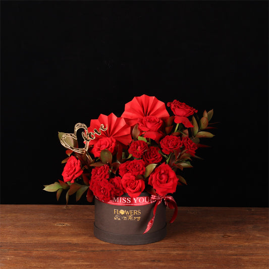Miss You Noir Rose Box